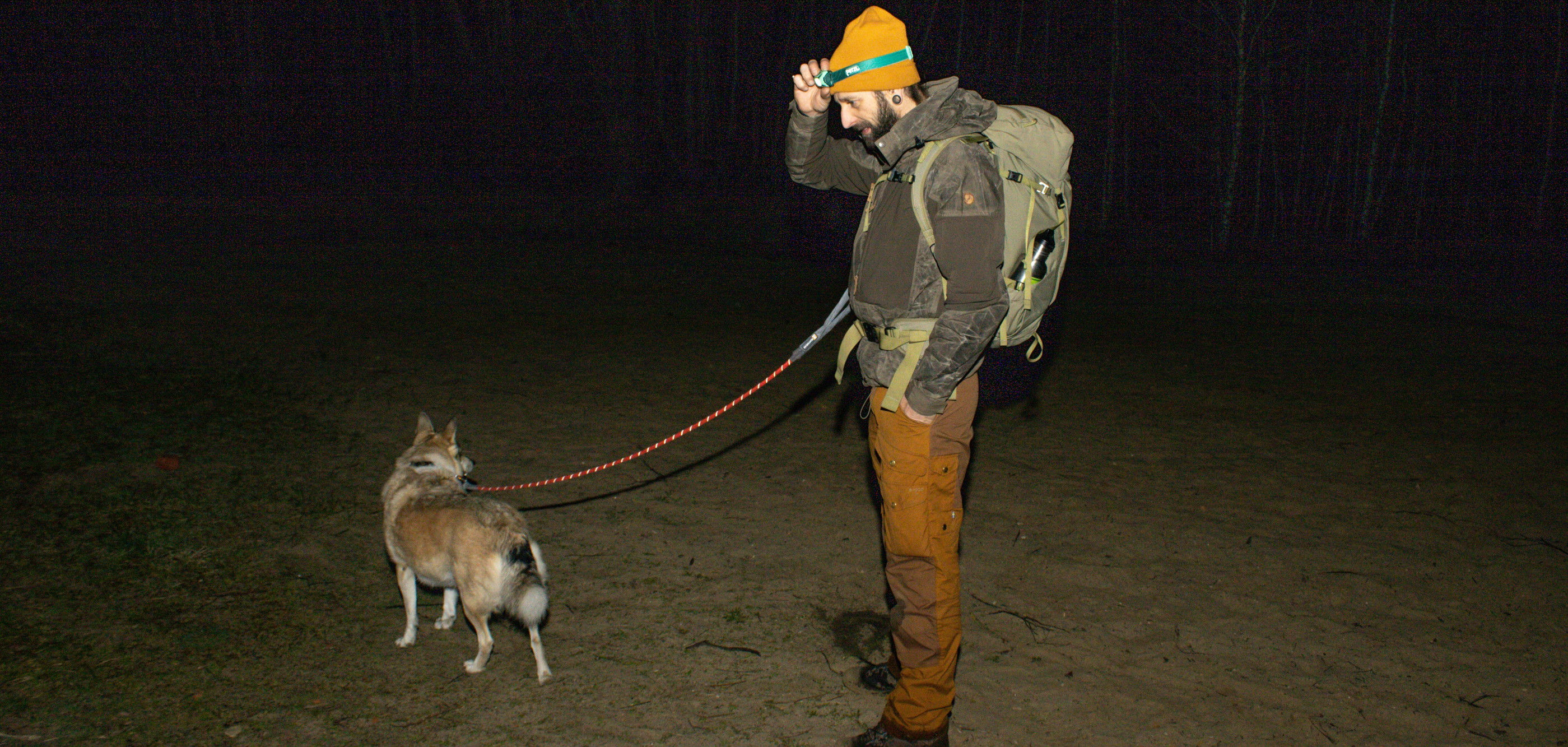 Frédéric a utilisé la lampe frontale Tikkina de Petzl lors d’une randonnée nocturne