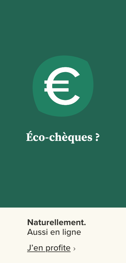 Eco-cheques ? Naturellement, aussi en ligne
